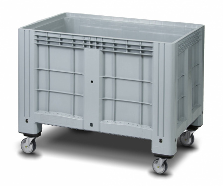 Контейнер iBox сплошной на колесах, 1200x800x800 мм